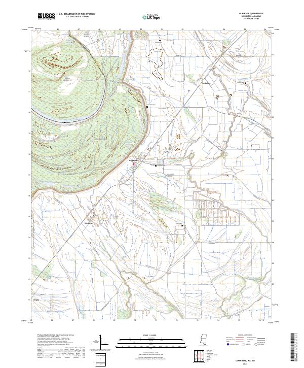 Gunnison topographic map thumbnail