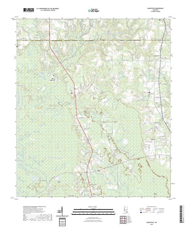 Harleston topographic map thumbnail