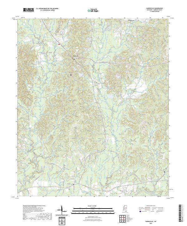 Harrisville topographic map thumbnail