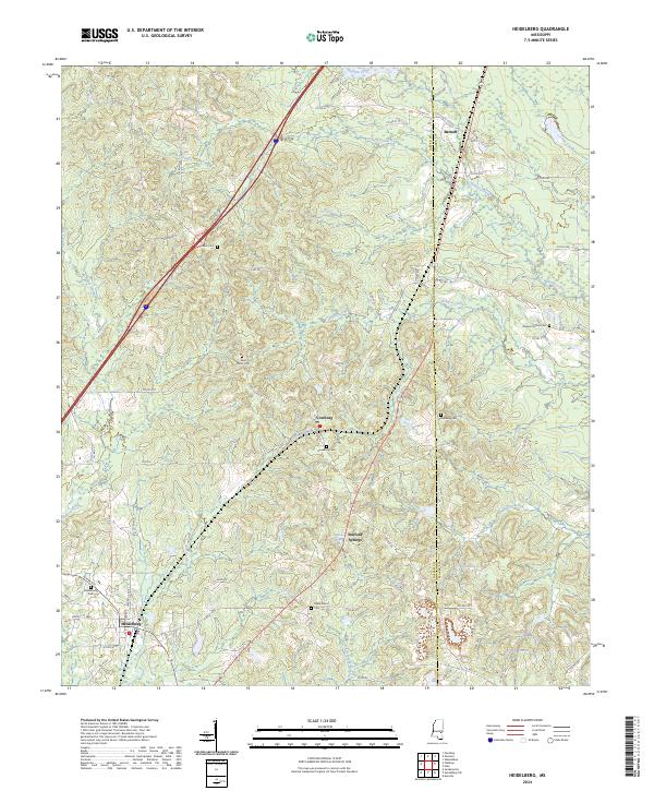 Heidelberg topographic map thumbnail