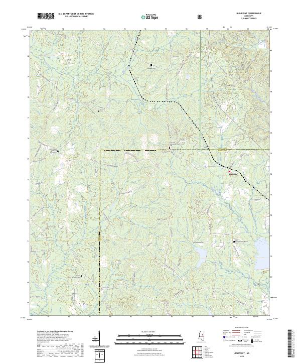 Highpoint topographic map thumbnail