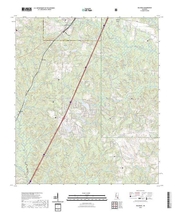 Hillsdale topographic map thumbnail