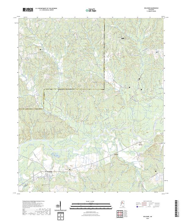 Holcomb topographic map thumbnail