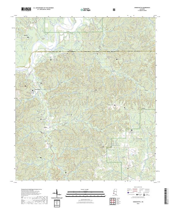 Homochitto topographic map thumbnail