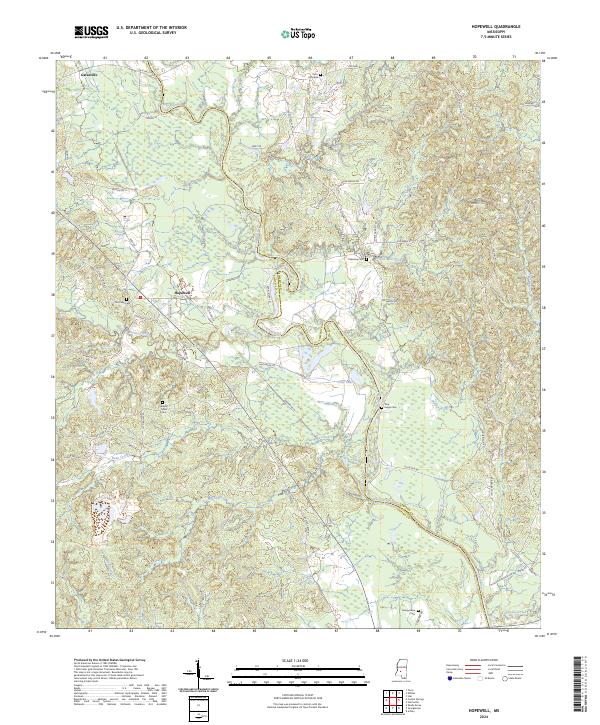 Hopewell topographic map thumbnail