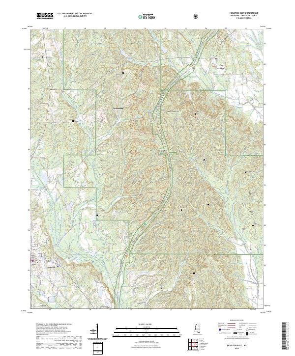 Houston East topographic map thumbnail