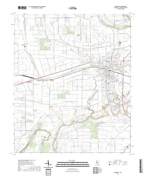 Indianola topographic map thumbnail