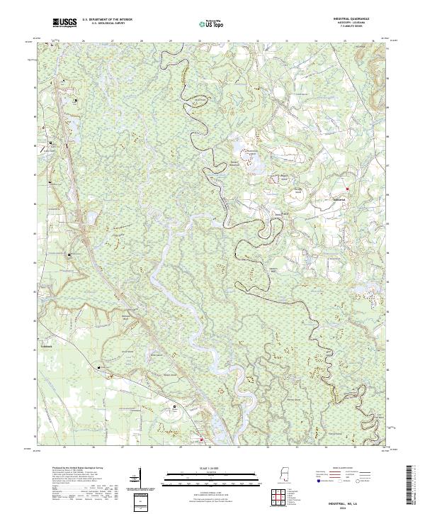 Industrial topographic map thumbnail