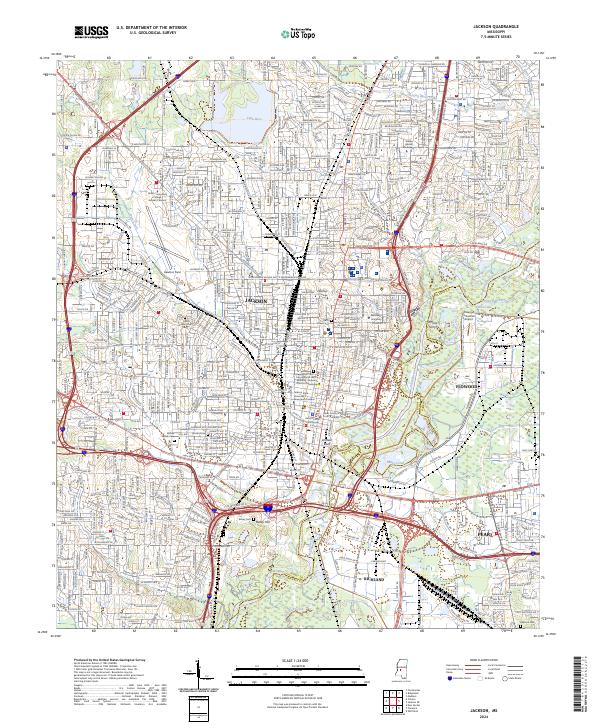 Jackson topographic map thumbnail