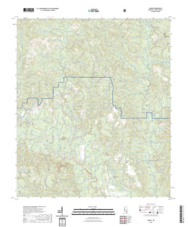 Janice topographic map thumbnail