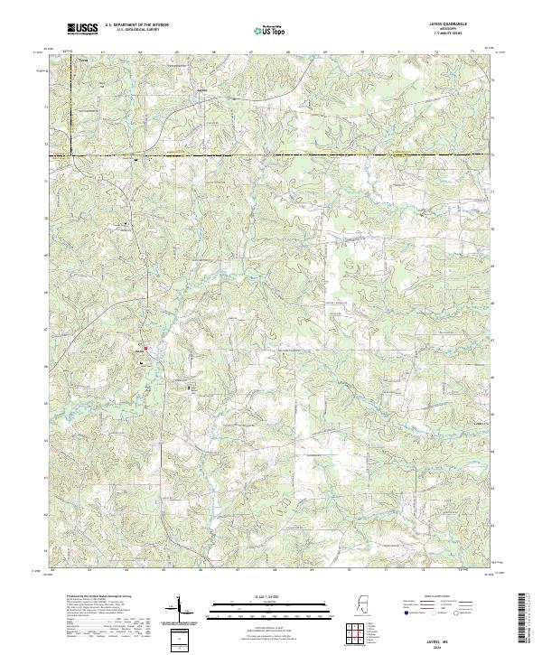 Jayess topographic map thumbnail