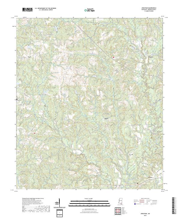 Jonathan topographic map thumbnail