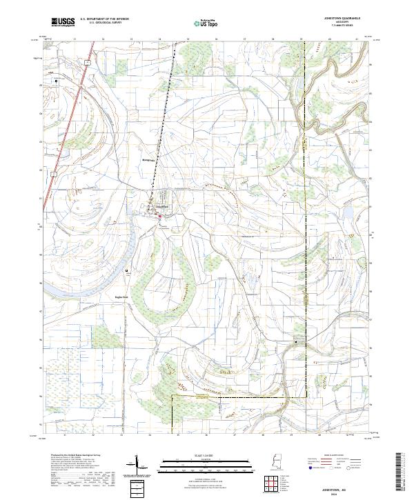 Jonestown topographic map thumbnail