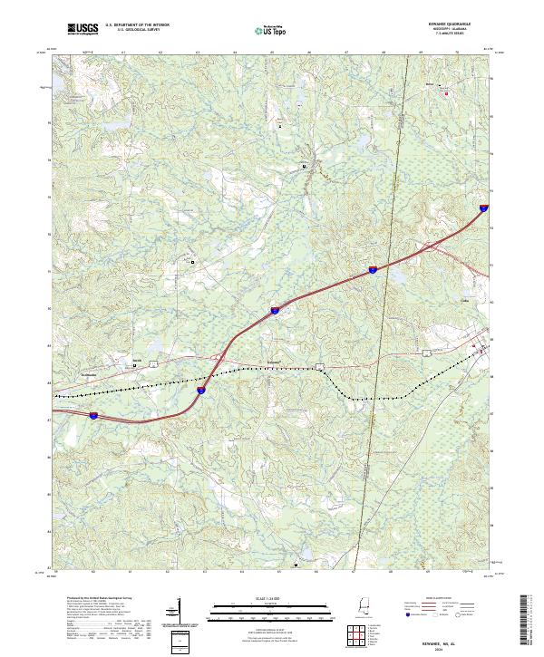 Kewanee topographic map thumbnail