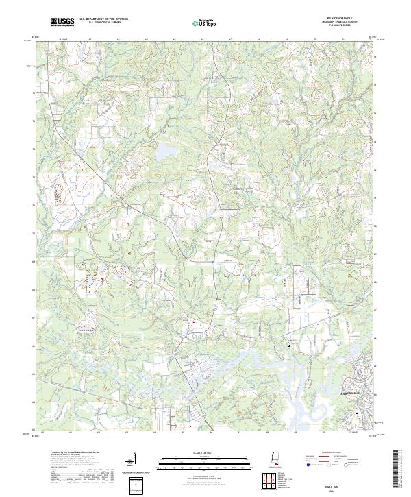 Kiln topographic map thumbnail