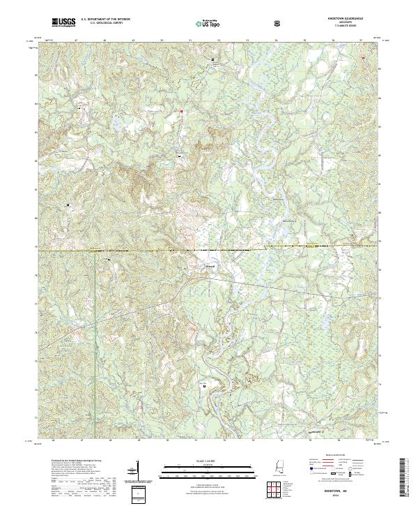 Knobtown topographic map thumbnail