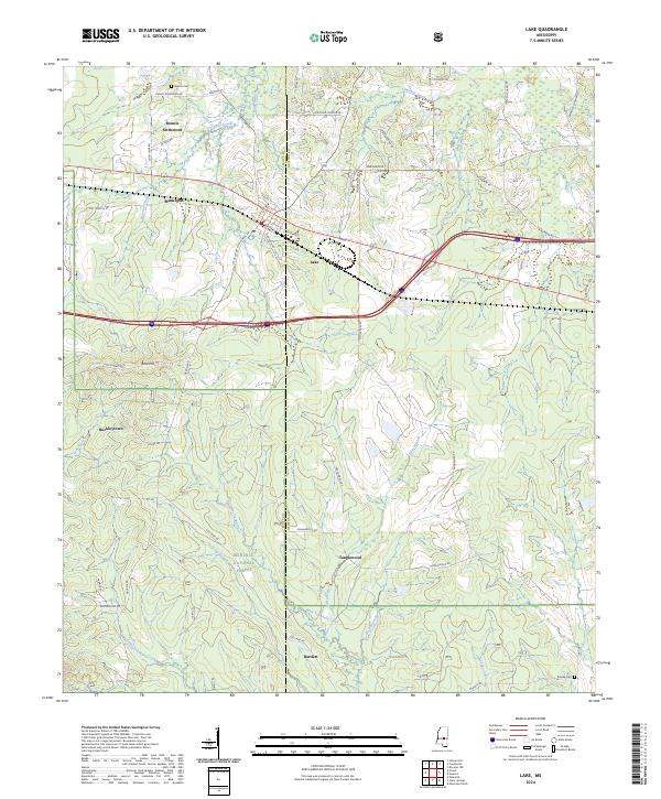 Lake topographic map thumbnail