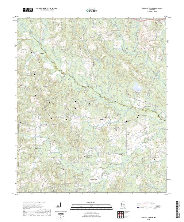 Lake Mike Connor topographic map thumbnail