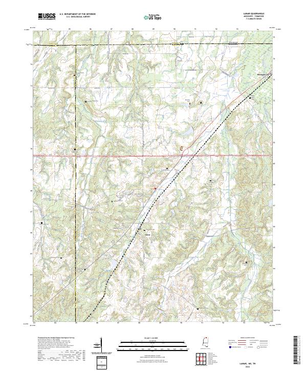Lamar topographic map thumbnail
