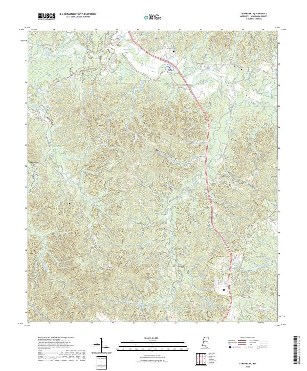 Laneheart topographic map thumbnail