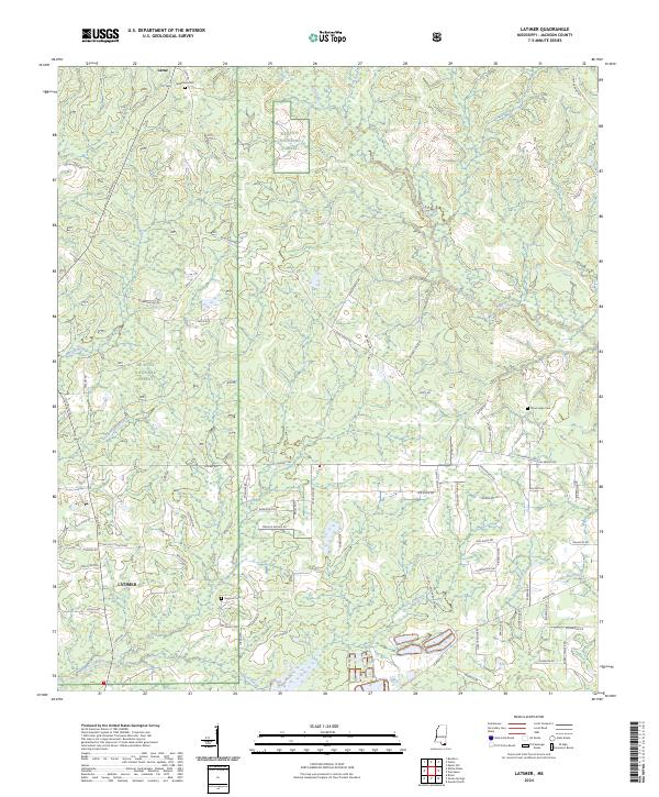 Latimer topographic map thumbnail