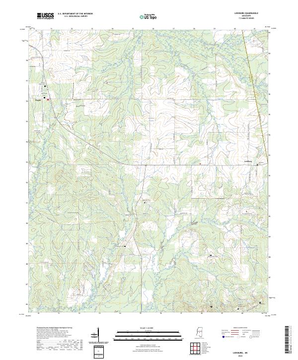 Leesburg topographic map thumbnail