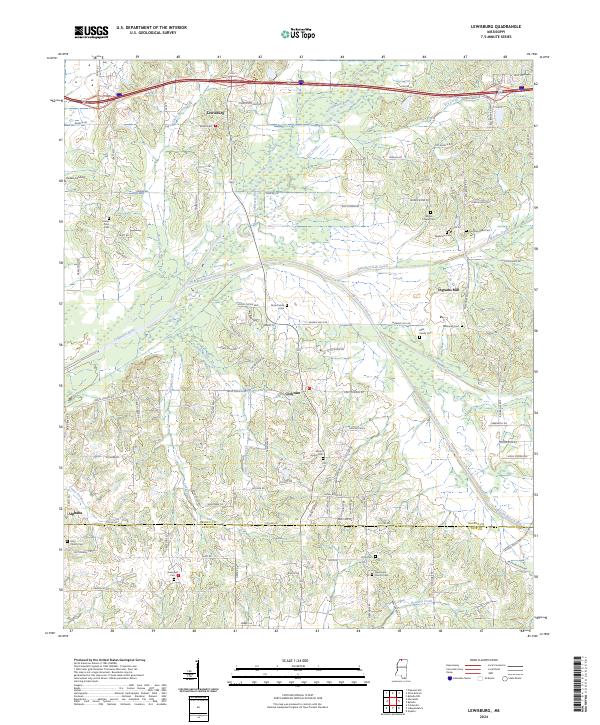 Lewisburg topographic map thumbnail