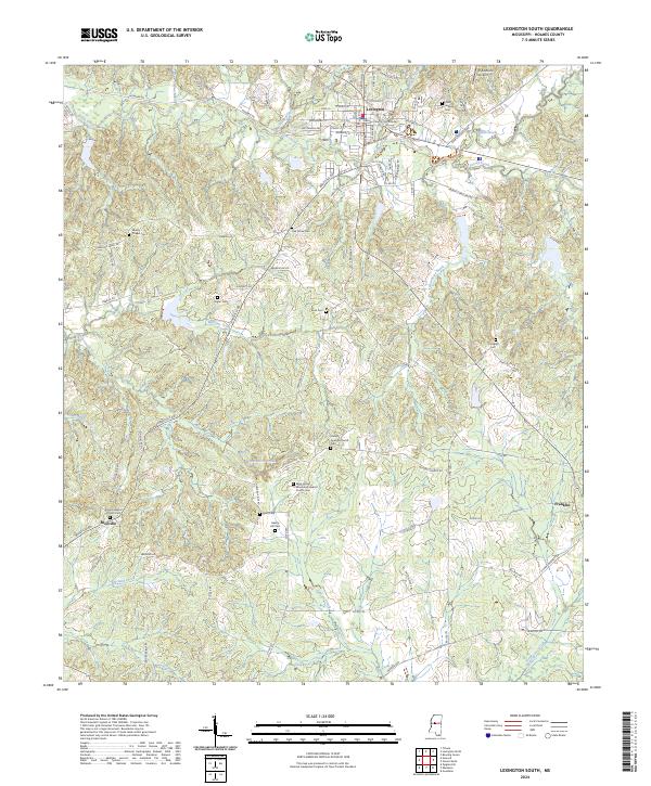 Lexington South topographic map thumbnail
