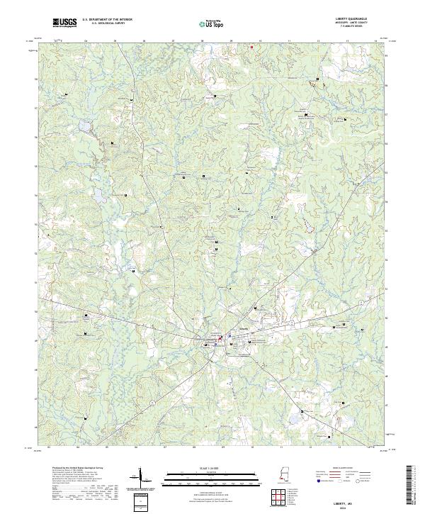 Liberty topographic map thumbnail