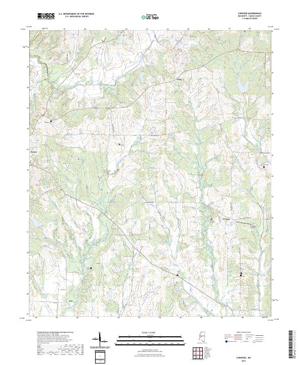 Linwood topographic map thumbnail