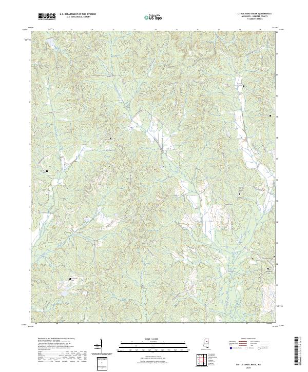Little Sand Creek topographic map thumbnail