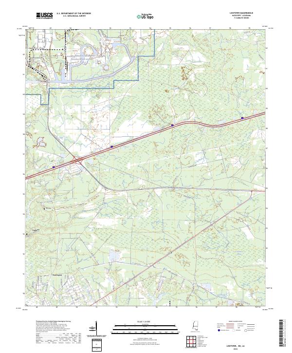 Logtown topographic map thumbnail