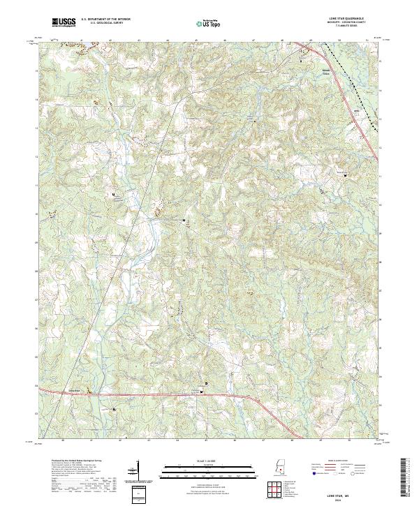 Lone Star topographic map thumbnail