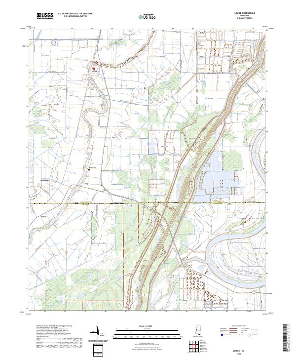 Louise topographic map thumbnail