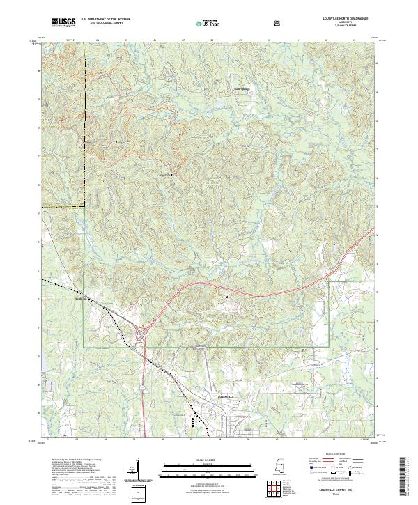 Louisville North topographic map thumbnail