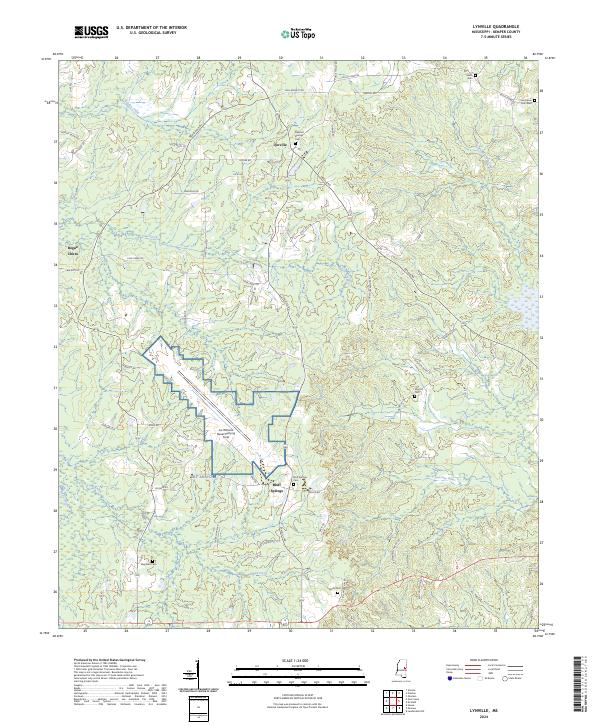 Lynville topographic map thumbnail
