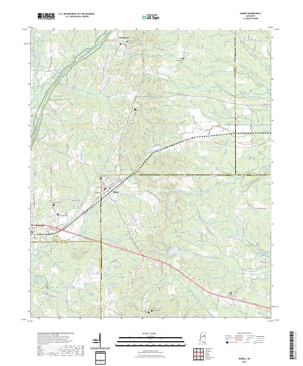 Maben topographic map thumbnail