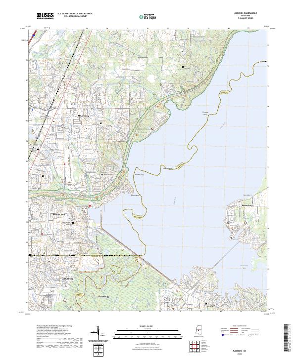 Madison topographic map thumbnail