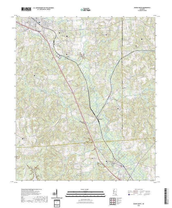 Magee South topographic map thumbnail