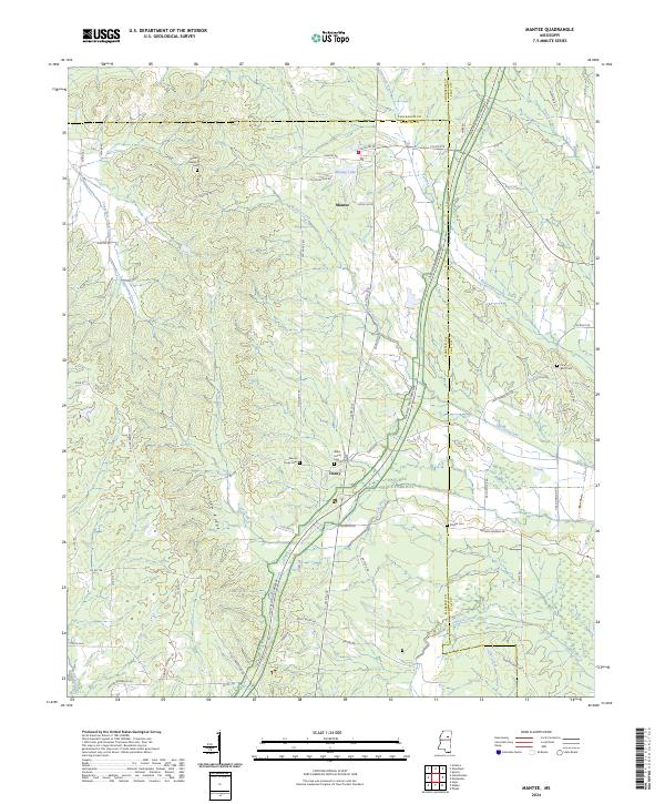 Mantee topographic map thumbnail