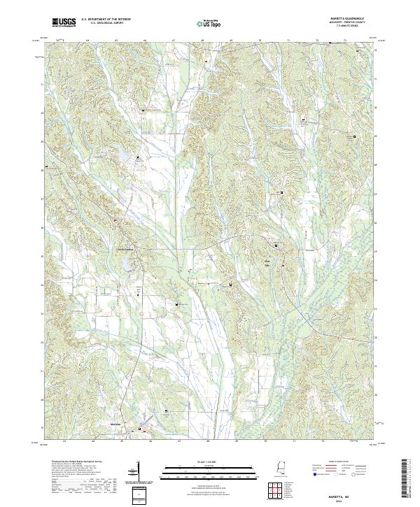 Marietta topographic map thumbnail