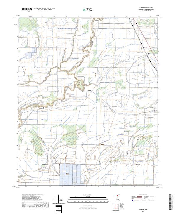 Mattson topographic map thumbnail