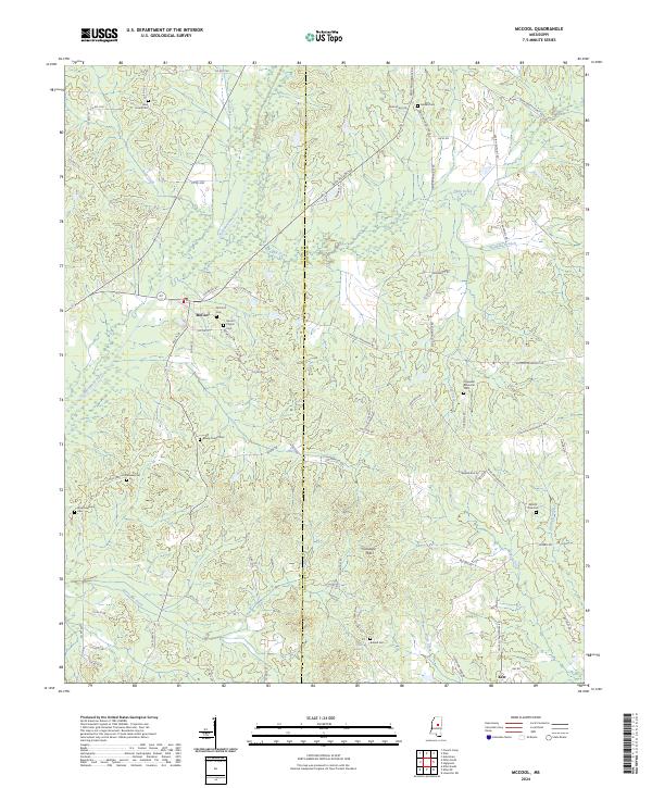 McCool topographic map thumbnail