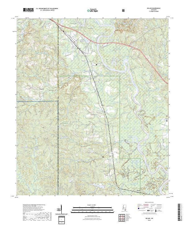 McLain topographic map thumbnail