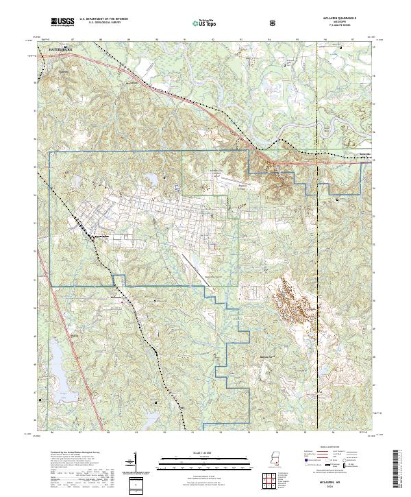 McLaurin topographic map thumbnail