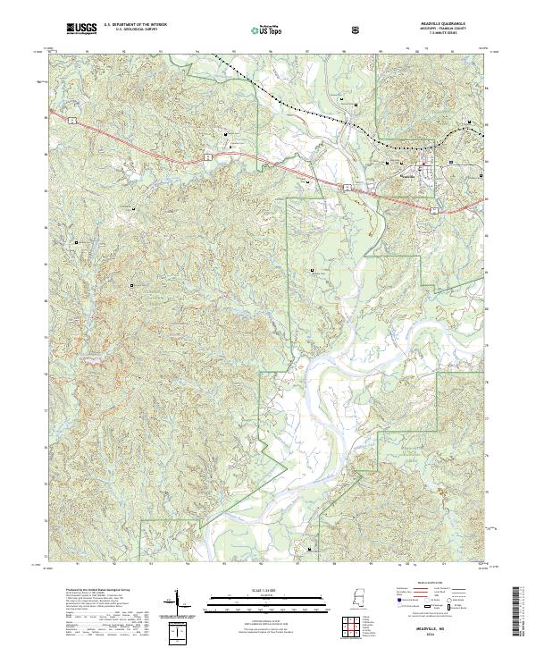 Meadville topographic map thumbnail