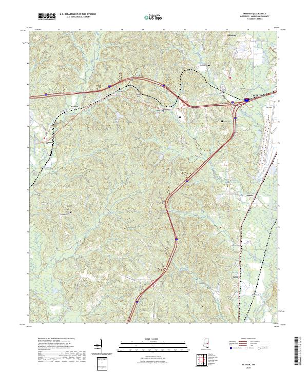 Meehan topographic map thumbnail
