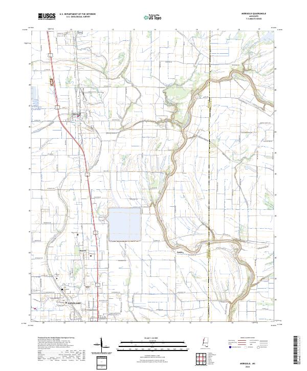 Merigold topographic map thumbnail