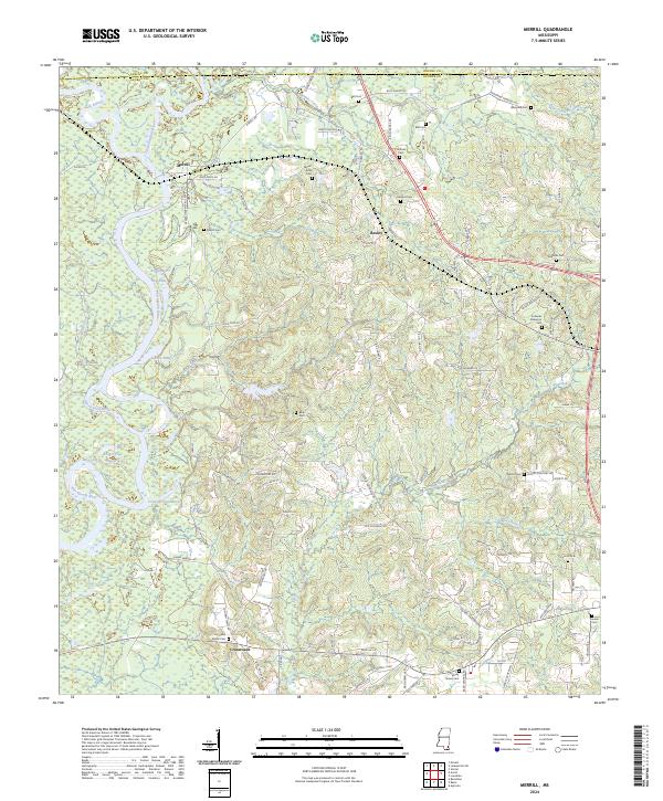 Merrill topographic map thumbnail