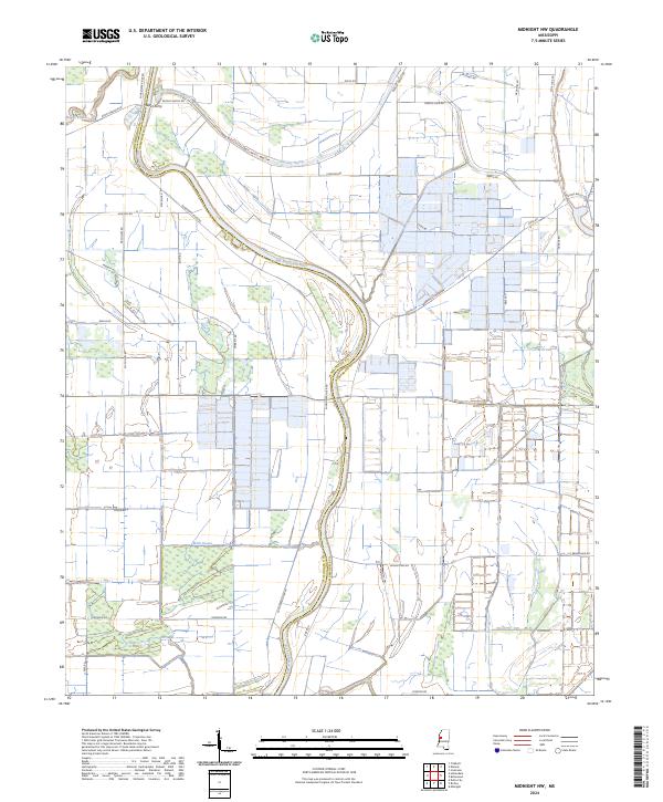 Midnight NW topographic map thumbnail